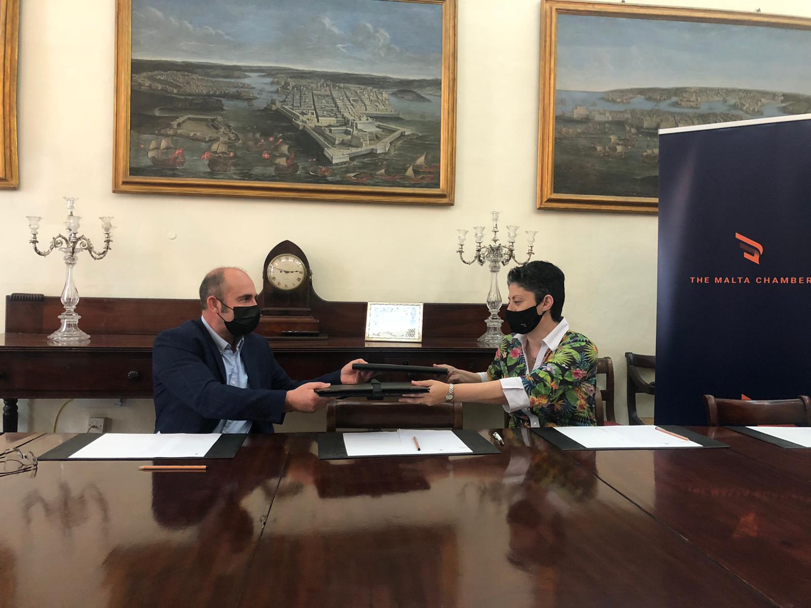 The Malta Chamber signs MOU with the Malta Chamber of Construction Management to support ethical construction development