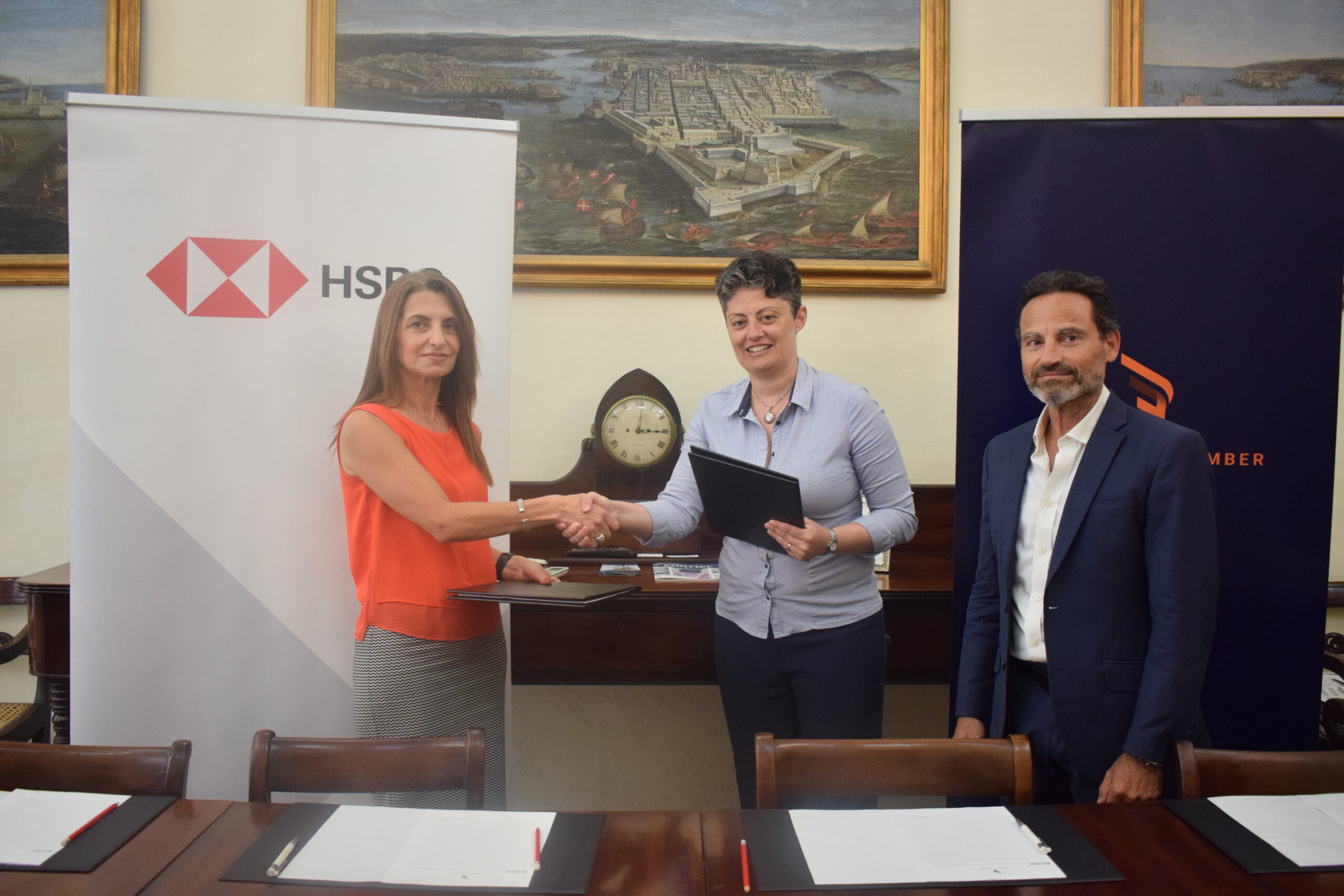 HSBC Malta signs Gold Partnership renewal with The Malta Chamber