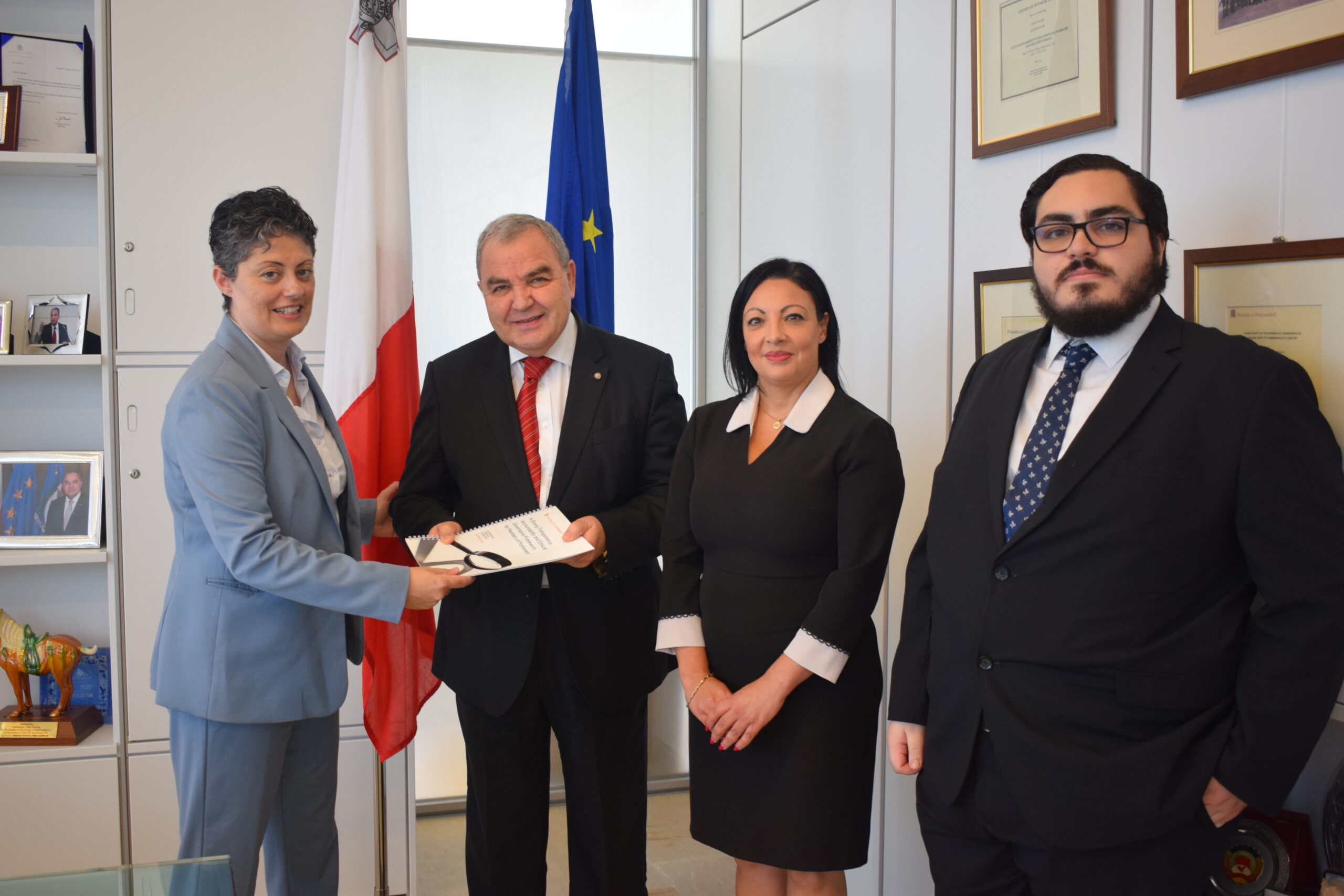 The Malta Chamber presents good governance document to the Speaker