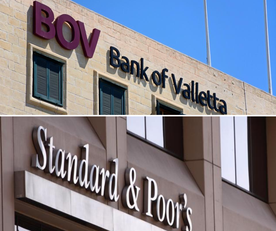 Standard and Poor’s (S&P) upgrades Bank of Valletta’s rating to stable