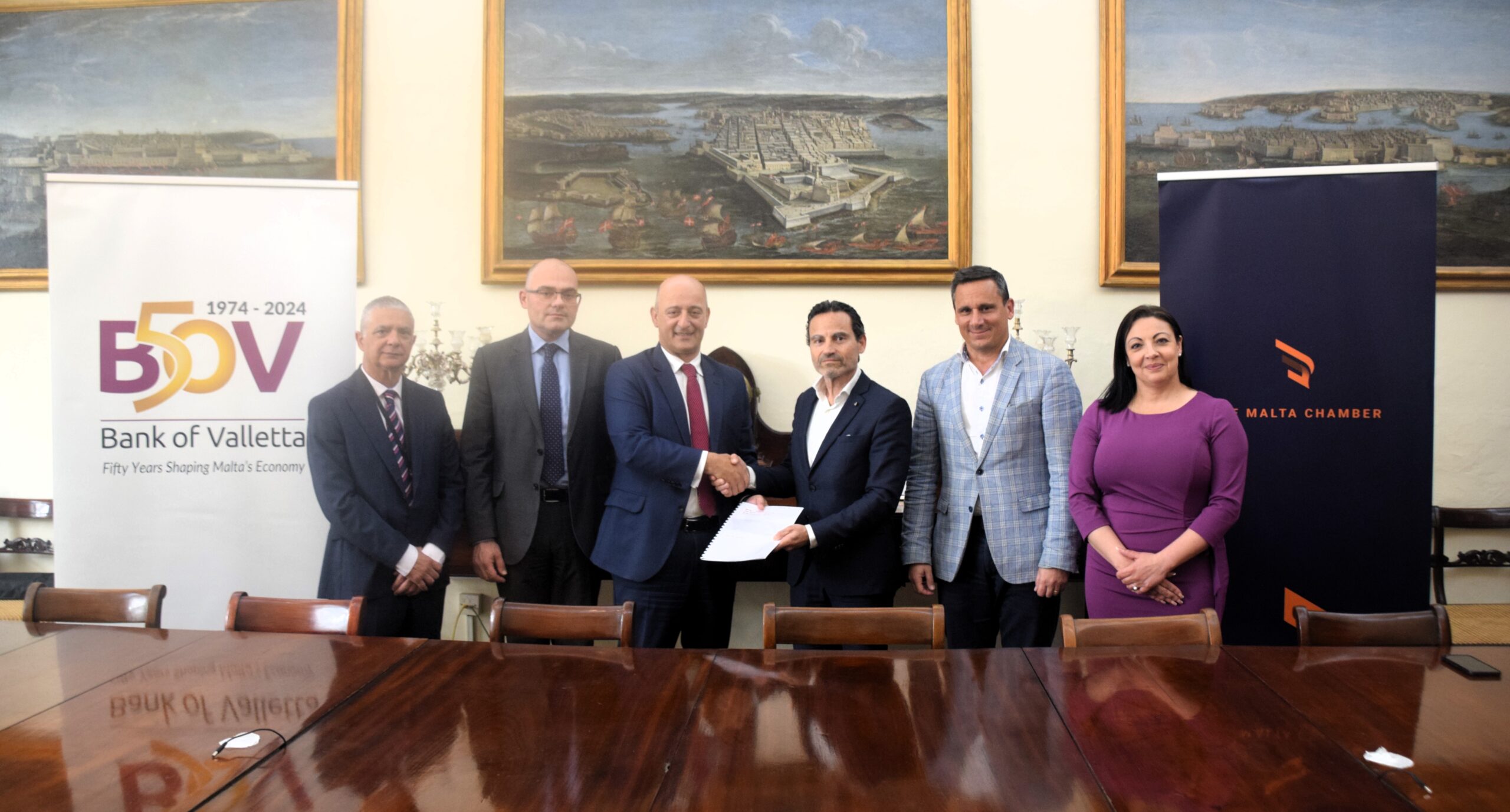 The Malta Chamber renews gold partnership with Bank of Valletta